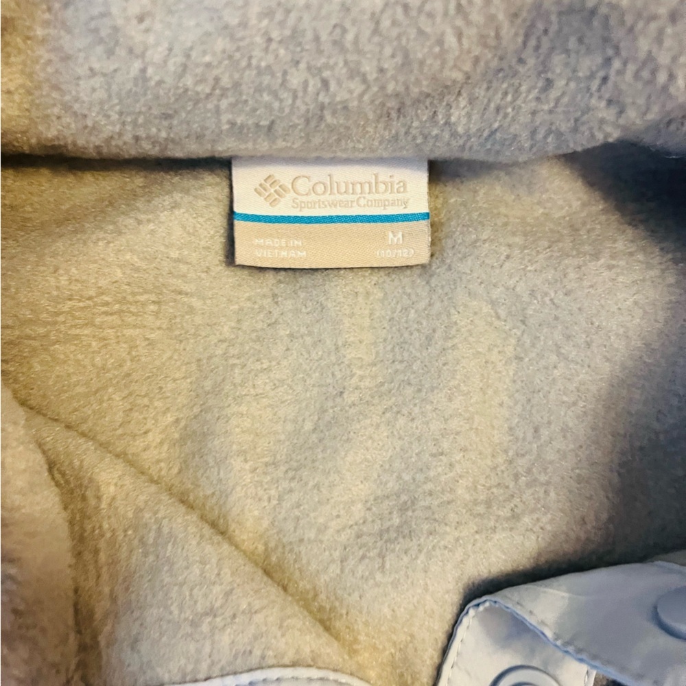 Nwt gorgeous Columbia fleece size youth medium in blue and pink - Picture 5 of 10